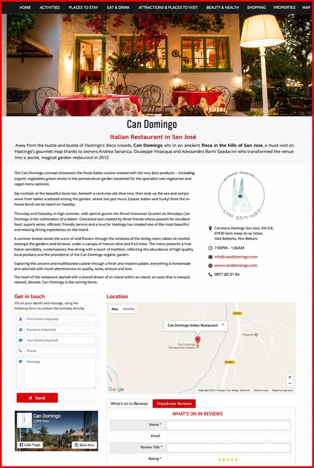 Sales Page Example when Advertise with us What's on in South East London.com