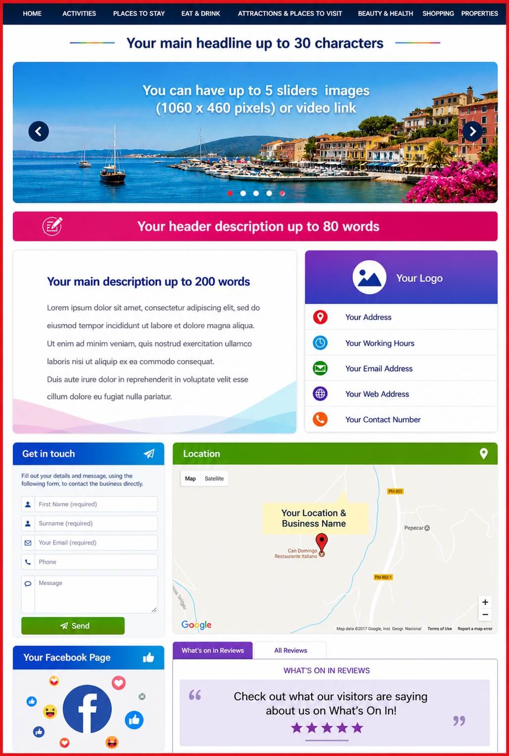 Sales Page Layout when Advertise in South East London